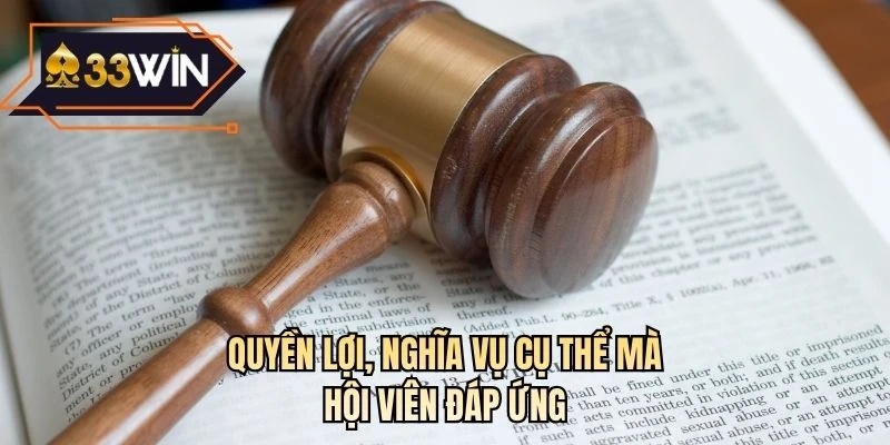 Quyền lợi, nghĩa vụ cụ thể mà hội viên đáp ứng
